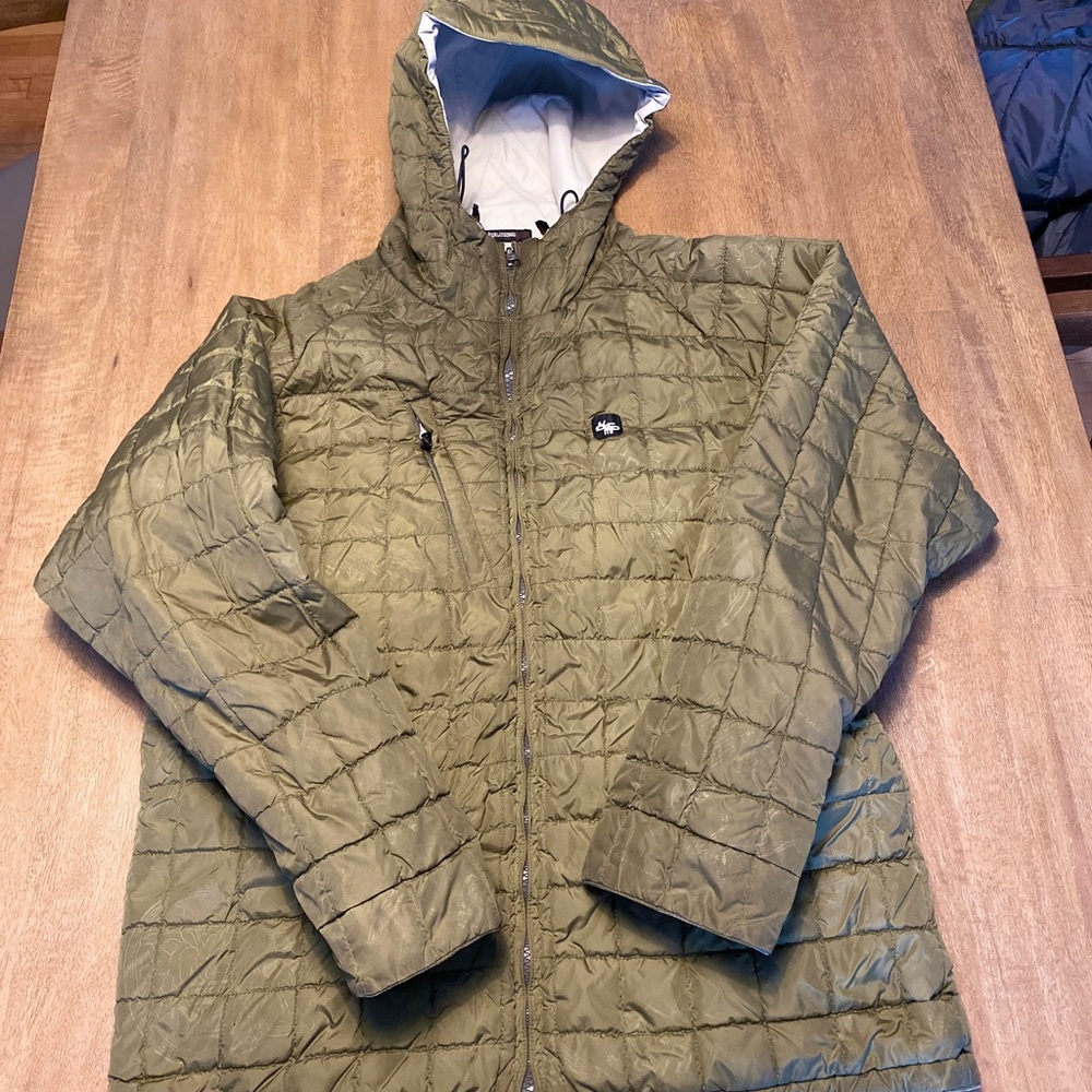 Volcom Men's Green Quilted Puffer Jacket